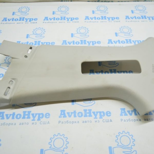 Накладка центральной стойки верхняя (ремень) левая Ford Fusion mk5 13- серая DS7Z-5424357-AD