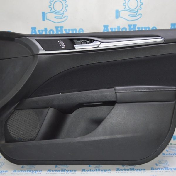 Обшивка двери (карточка) перед прав Ford Fusion mk5 13- черн DS7Z-5423942-DA