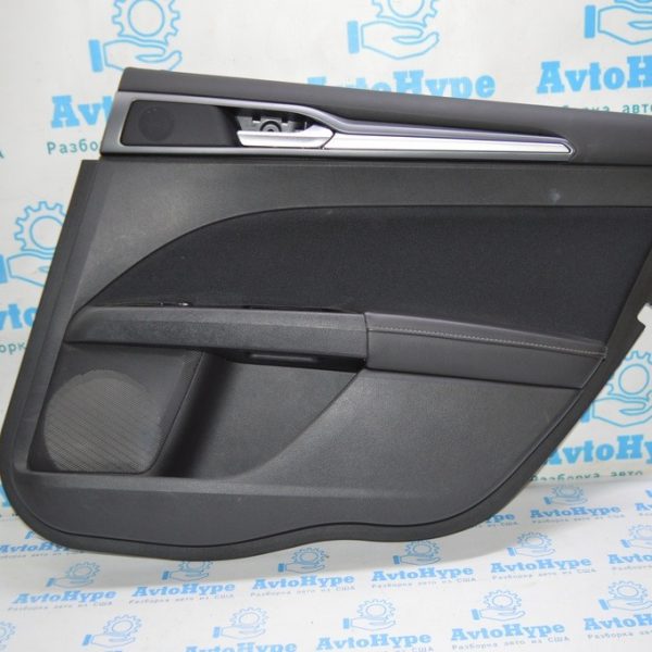 Обшивка двери карточка задняя правая Ford Fusion mk5 13-16 черн с серым DS7Z-5427406-AC