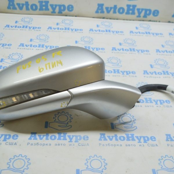 Зеркало боковое правое Ford Fusion mk5 13- поворотник, подогрев (05) серебро цвет UX разб.пов. DS73-17682-BE5APF