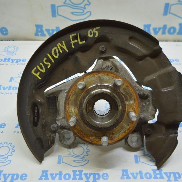 Цапфа передняя левая со ступицей Ford Fusion mk5 13-20 с кожухом (05) DG9Z-3K186-B