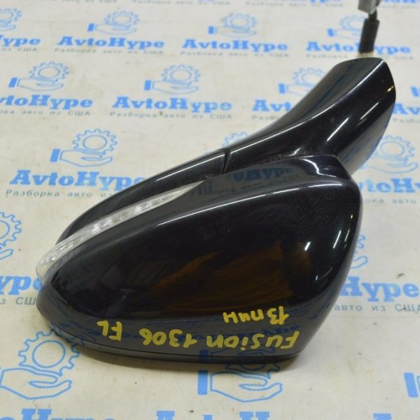 Зеркало боковое левое Ford Fusion mk5 13- поворотник 13пин (06) черное FS7Z-17683-DA