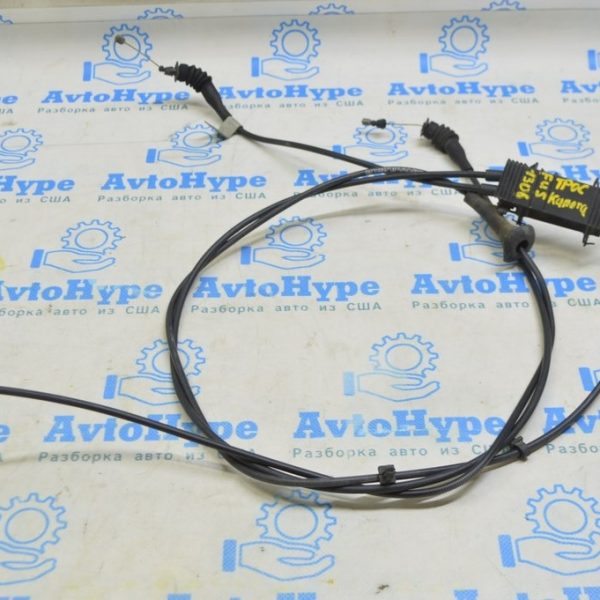 Трос открытия замка капота Ford Fusion mk5 13- (06) задняя часть с передней на 2 замка в сборе DS7Z-16916-A