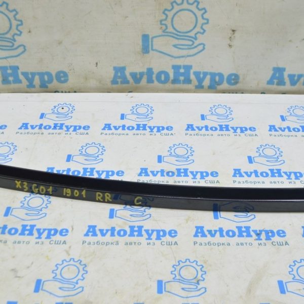 Накладка двери боковая задняя правая BMW X3 G01 18-21 центральная, черн глянец 51357410048