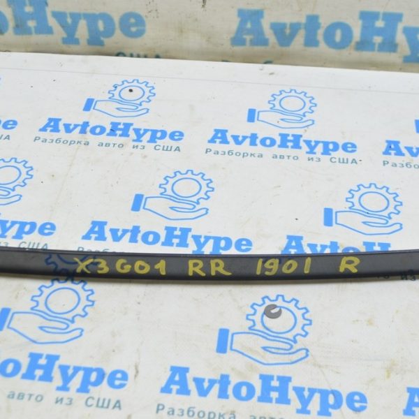 Накладка двери боковая задняя правая BMW X3 G01 18-21 задняя, черн глянец 51357410050