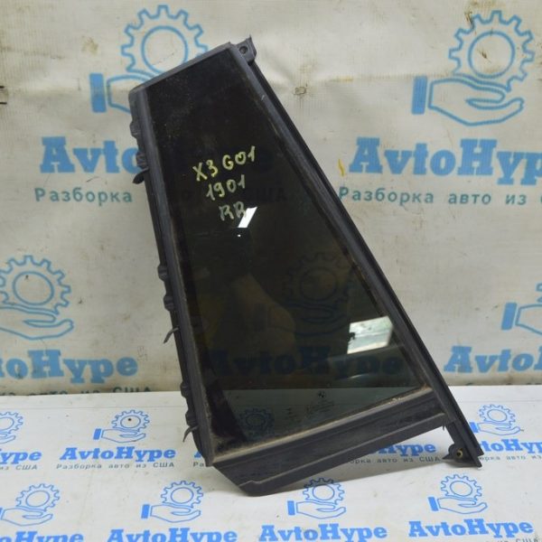 Стекло двери треугольник заднее правое BMW X3 G01 18-21 тонировка (01) 51357410056