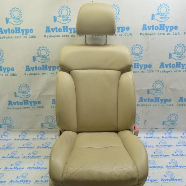 Пассажирское сидение Lexus GS300 GS350 GS430 GS450h 06-07 электро, кожа беж, перф (01) трещины 71100-30B50-A1