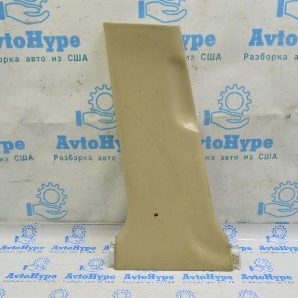 Накладка центральной стойки нижняя левая Lexus GS300 GS350 GS430 GS450h 06-07 кожа бежевая 62414-30141-A0