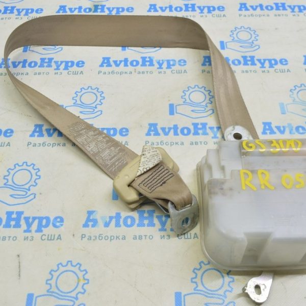 Ремень безопасности задний правый Lexus GS300 GS350 GS430 GS450h 06-07 бежевый 73360-30431-A0