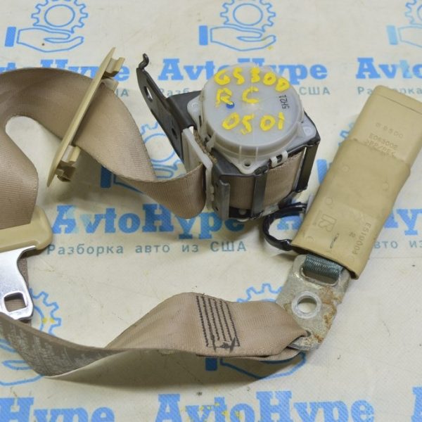 Ремень безопасности задний центральный Lexus GS300 GS350 GS430 GS450h 06-11 бежевый 73470-30021-A0