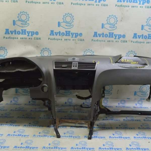 Торпедо передняя панель без AIRBAG Lexus GS300 GS350 GS430 GS450h 06-07 коричн (01) стрельн 55401-30700-E0