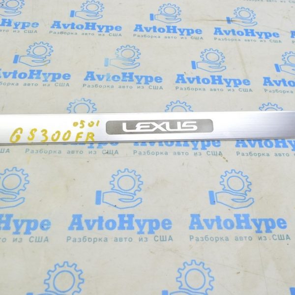Накладка порога наружная передняя правая Lexus GS300 GS350 GS430 GS450h 06-11 хром 67927-30110