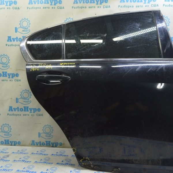Дверь голая задняя правая Lexus GS300 GS350 GS430 GS450h 06-11 черная (02) замята 6700330600