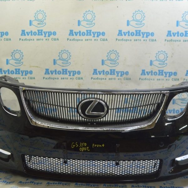 Решетка радиатора grill голая Lexus GS300 GS350 GS430 GS450h 06-07 без радара (02) трещина 53111-30870