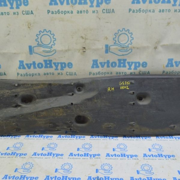 Защита днища правая Lexus GS300 GS350 GS430 GS450h 06-07 (02) надрыв, примята 58165-30060