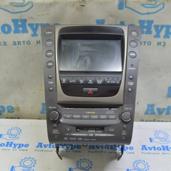 Монитор, дисплей, навигация Lexus GS350 06-11 черн с управл климат и навигац,86111-30A20 (02) 86111-30620