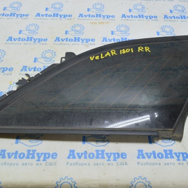 Форточка (глухое стекло) задняя правая Range Rover Velar L560 17- J8A229600 J8A229600 LR093215
