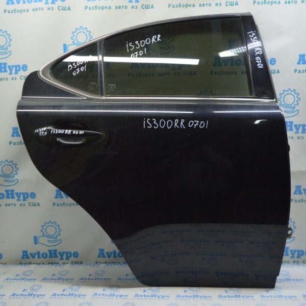 Дверь голая зад прав Lexus IS250/IS300/IS350 06-13 (01) черный цвет 67003-53060