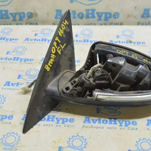 Зеркало боковое левое Kia Optima 16- без поворотника (04) 8 пин деф.без стекла и крышки 87610-d40204ss