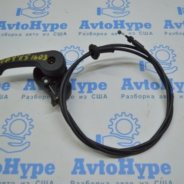 Трос открытия замка капота Kia Optima 16- 2 части в сборе с ручкой 81190-D5200