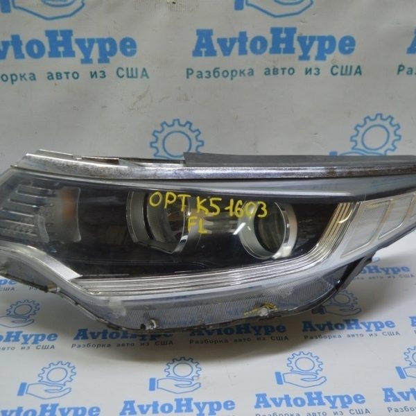 Ресничка решетки радиатора grill Kia Optima 16- левая