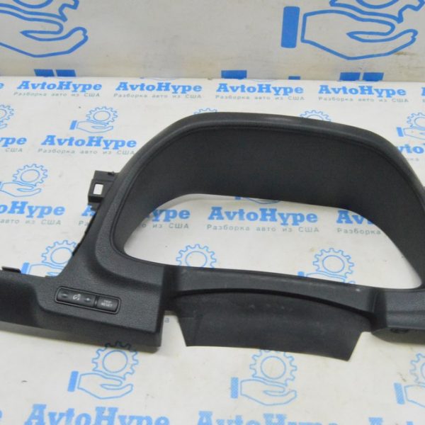 Накладка передней панели обрамление щитка приборов Nissan Leaf 18-22 черная (02) потерта 68240-5SA0B