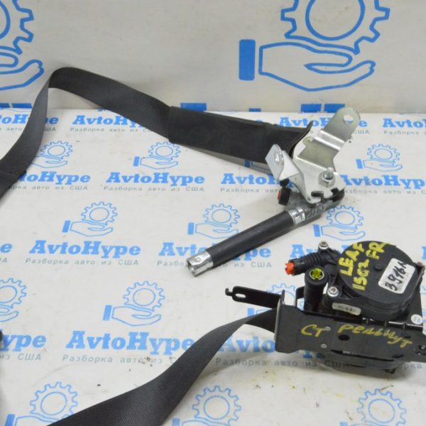 Пассажирский ремень безопасности с натяжителем Nissan Leaf 18-19 черный (02) стрельнувший 86884-5SA8B