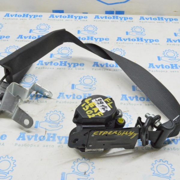 Водительский ремень безопасности с натяжителем Nissan Leaf 18-19 черный (02) стрельнувший 86885-5SA8B