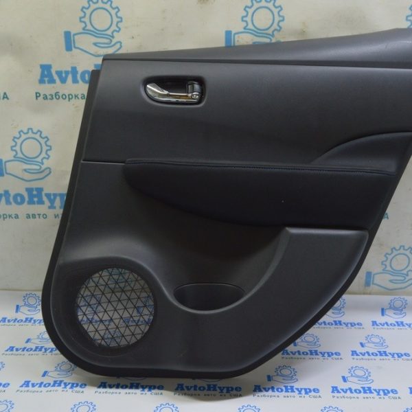 Обшивка двери карточка задняя правая Nissan Leaf 18-21 черная тряпка (01) 82900-5SA0B