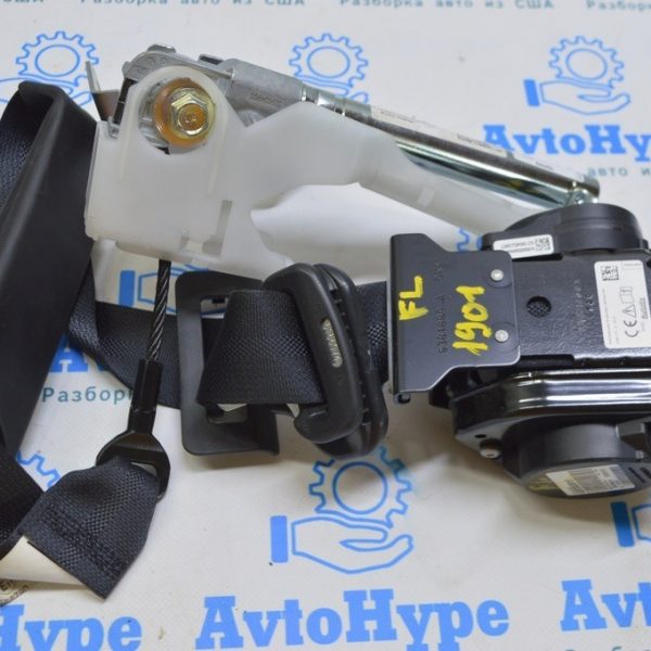 Водительский ремень безопасности с натяжителем Nissan Leaf 18-19 черный (01) 86885-5SA8B