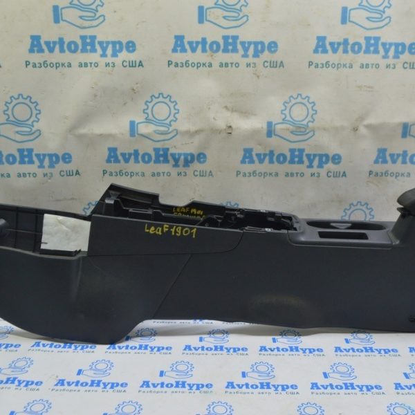 Консоль центральная подлокотник Nissan Leaf 18-21 кожа черная 96910-5SA1B