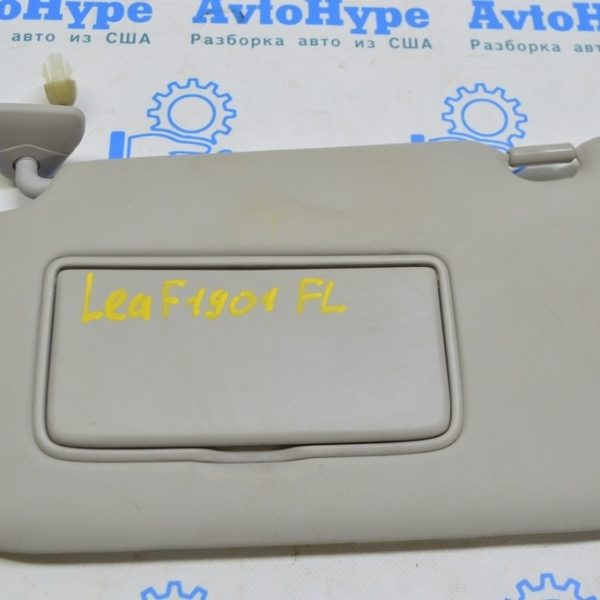 Козырек левый Nissan Leaf 18- серый с подсветкой с крючком 96401-5SA0E