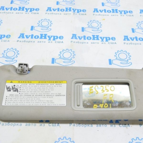 Козырек правый Lexus ES350 07-12 серый, без крючка 74310-33A50-b0