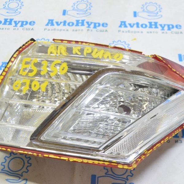 Фонарь внешний крыло правый Lexus ES350 07-09 (01) разбито стекло, трещины 81551-33500