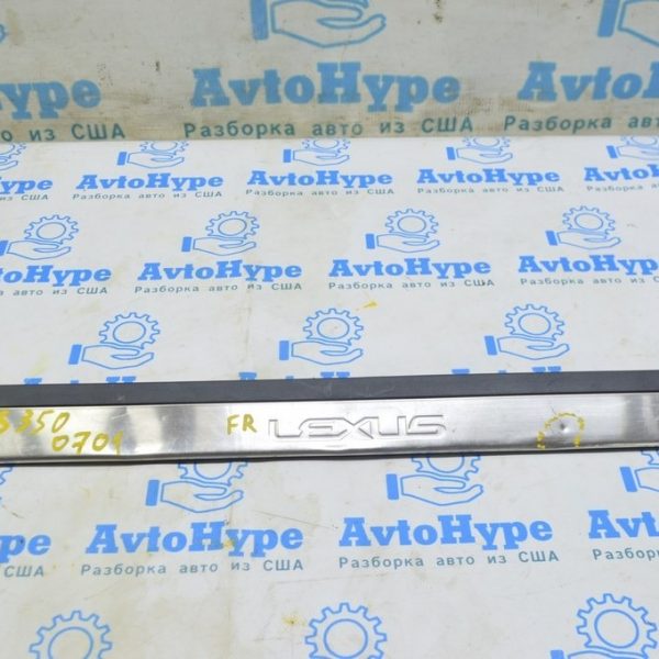 Накладка порога наружная передняя правая Lexus ES350 07-12 (01) хром, примята 67911-33060