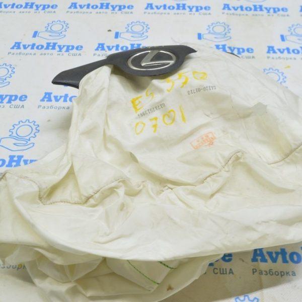 Подушка безопасности airbag в руль водительская Lexus ES350 07-12 черная (01) стрельнувшая 45130-33500-C0