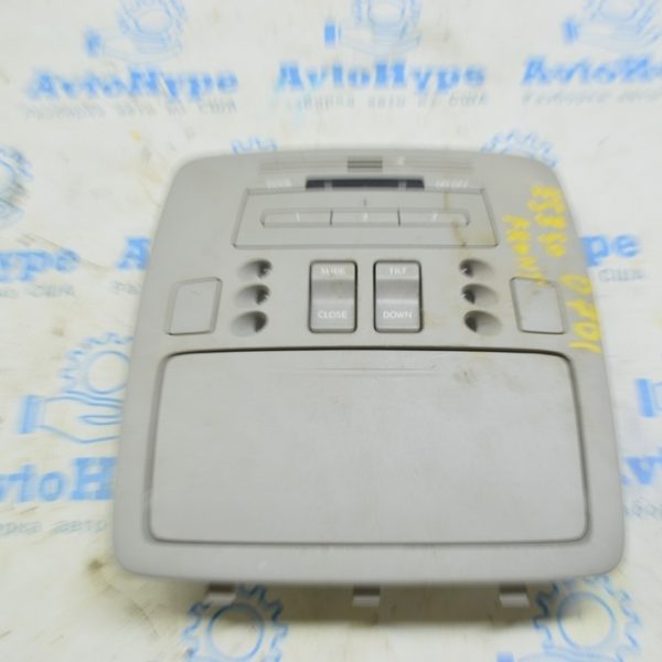 Плафон освещения передний Lexus ES350 07-08 серый под люк, без кнопок подсветки 63650-33191-B0