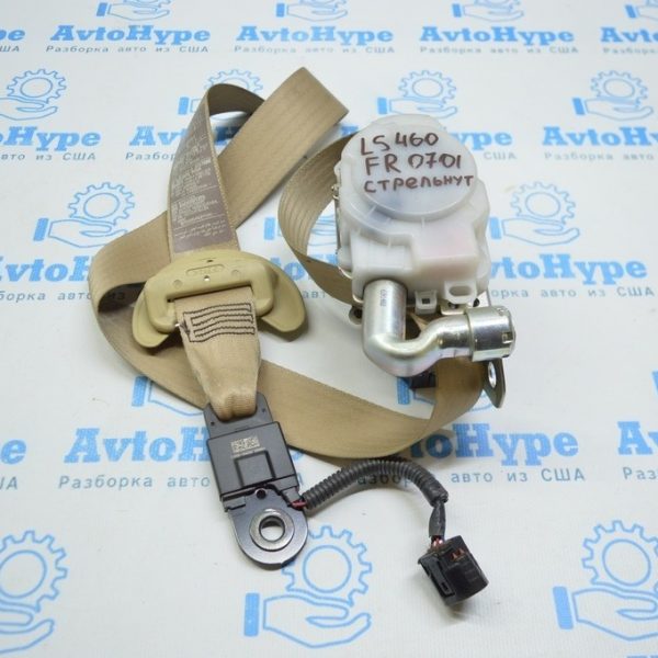 Пассажирский ремень безопасности Lexus LS460 LS600h 07-12 беж стрельнут 73210-50431-C0