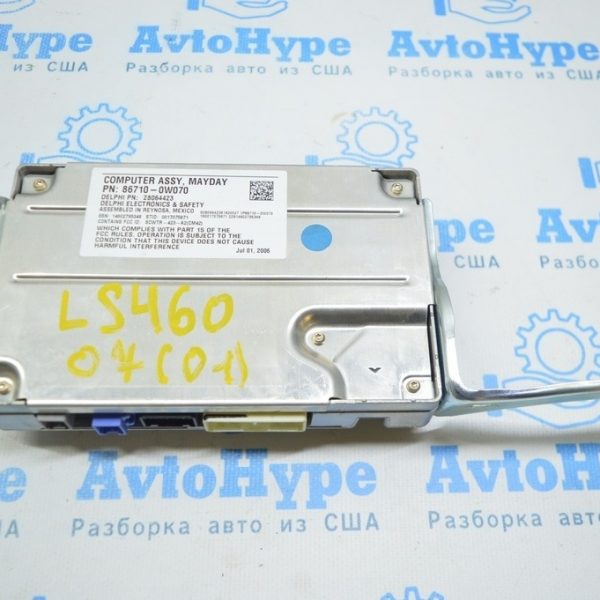 COMMUNICATION MAYDAY CONTROL MODULE Lexus LS460 07-12 rwd (01) 86710-0w070
