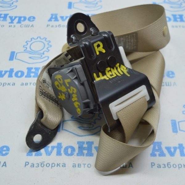 Ремень безопасности зад центр Lexus LS460 LS600h 07-12 беж 73350-50201-C0