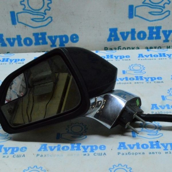 Зеркало боковое левое Lincoln MKZ 13-16 13 пинов,поворотник,подогрев,автозатемнение, черн (04) DP53 17683 A