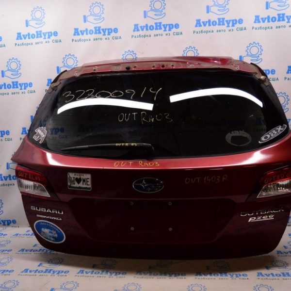 Дверь багажника голая Subaru Outback 15-19 (03) бордовый цвет,деф.сверху под спойлером 60809AL01B9P