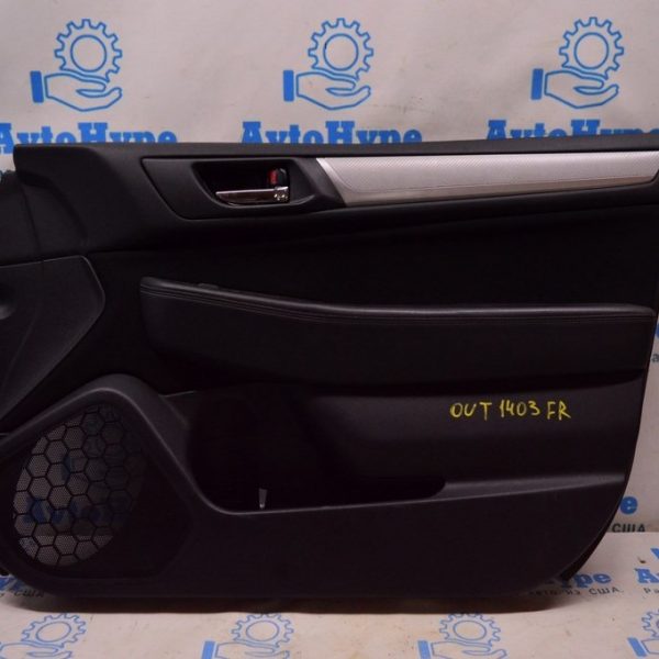 Обшивка двери (карточка) перед прав Subaru Outback 15-19 черн тряпка (03) 94216AL00BVI