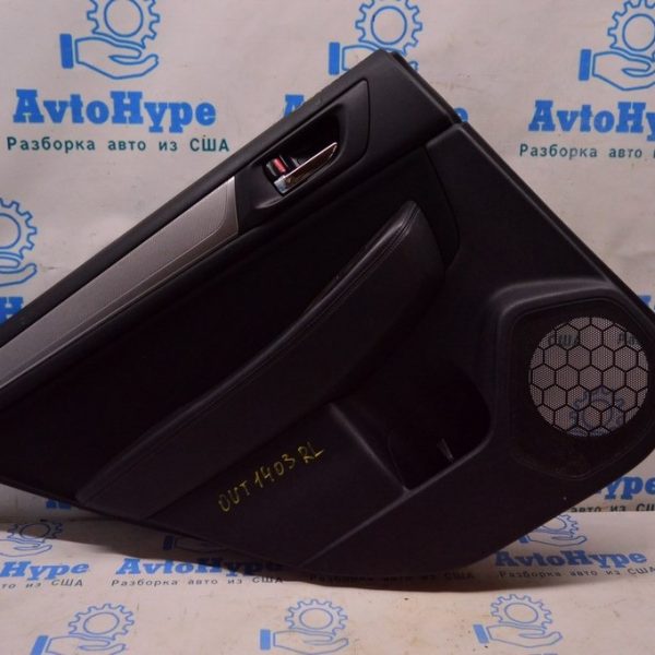 Обшивка двери (карточка) зад лев Subaru Outback 15-19 черн тряпка (03) 94226AL01BVI