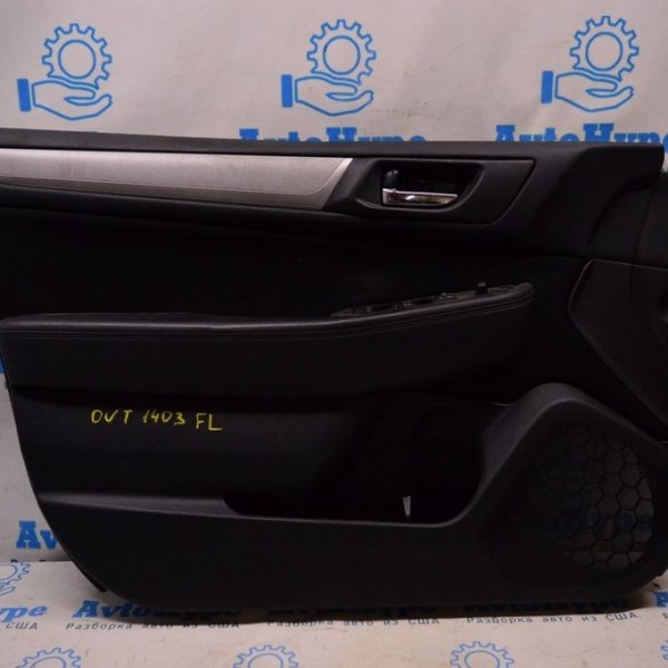Обшивка двери (карточка) перед лев Subaru Outback 15-19 черн тряпка (03) 94216AL01BVI