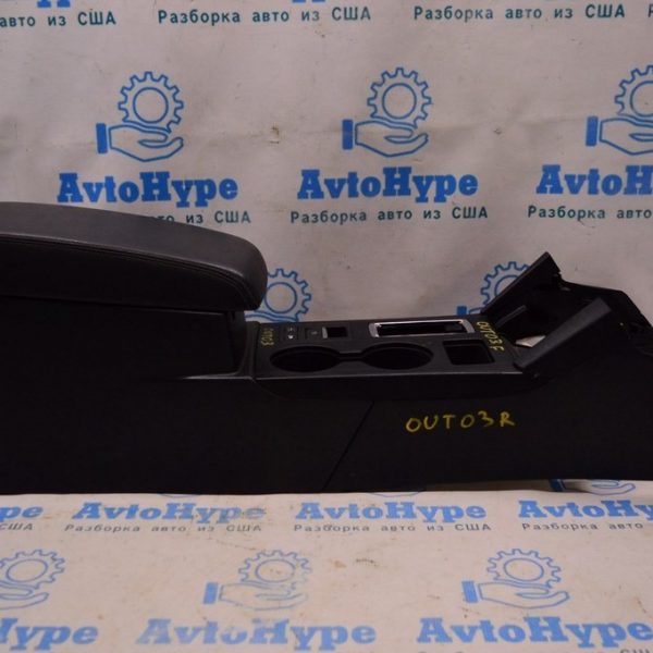 Консоль центральная (подлокотник и подстаканники) Subaru Outback 15-19 черн (03) 92114AL00AVH
