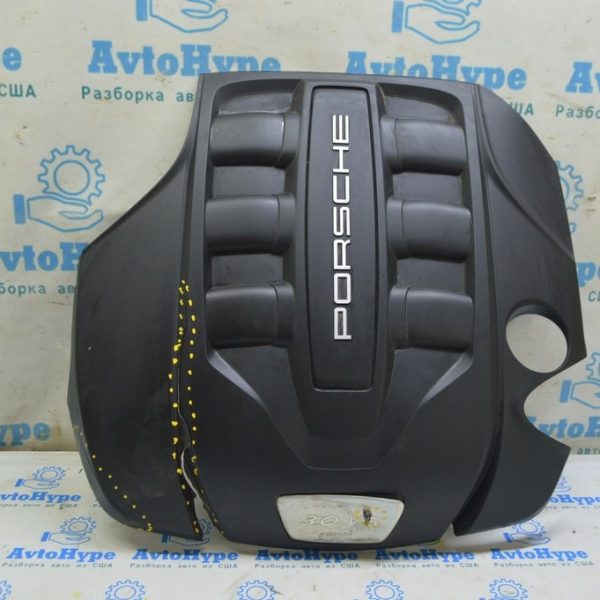 Накладка двигателя Porsche Panamera 10-16 3.0d (01) надрывы 97011009033