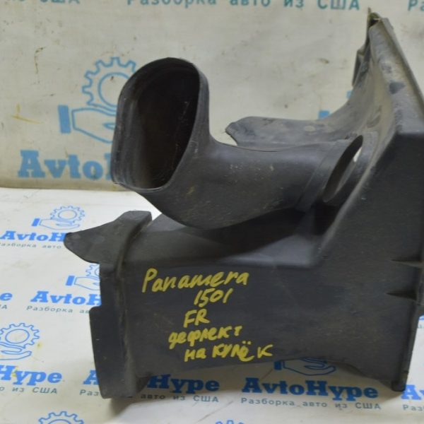 Воздухоприемник интеркулера правый Porsche Panamera 10-16 3.0d (01) надрывы 97057532206