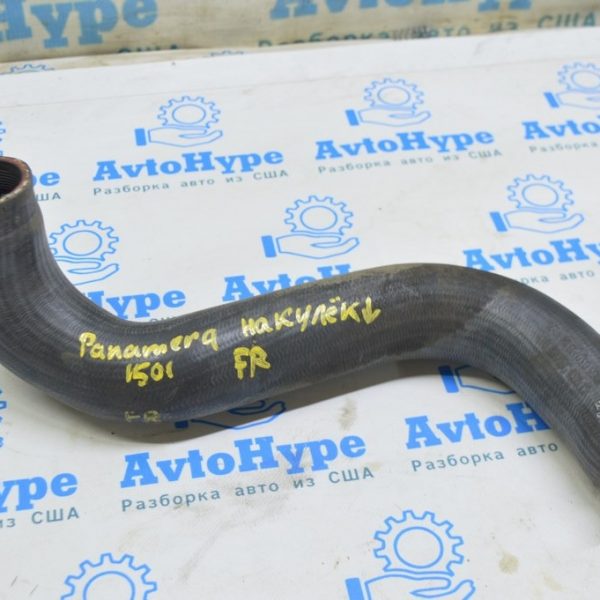 Патрубок интеркулера левый нижний Porsche Panamera 10-16 3.0d третий (01) надрыв 97011016130
