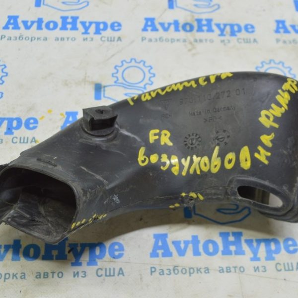 Воздуховод правый на фильтр Porsche Panamera 10-16 3.0d (01) надрыв 97011027201